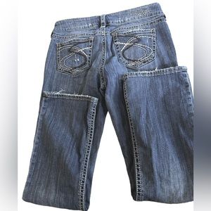 Womens Silver Suki 17 Bootcut Denim Jeans 29 x 31